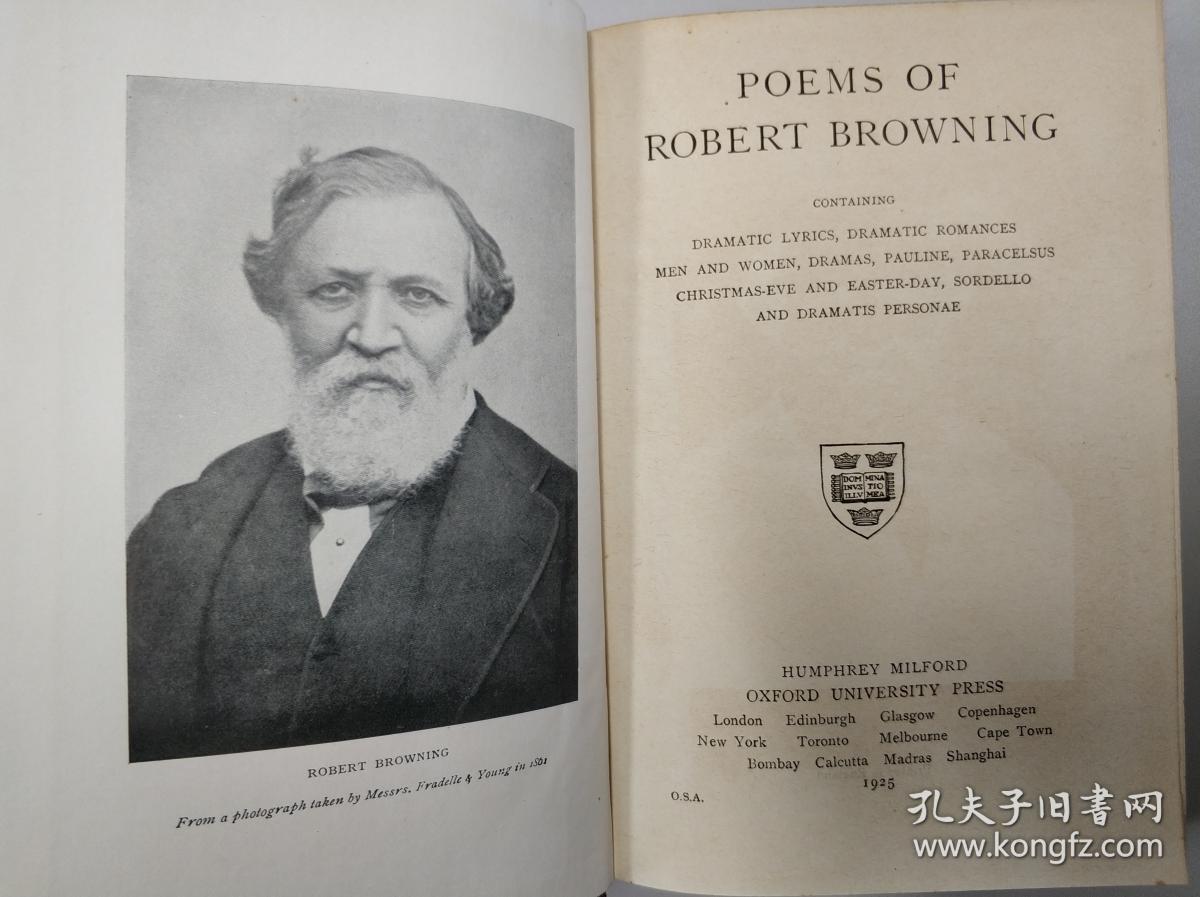 Robert browning,bronte sisters代表作 the poems of robert browning1842-1864 1842-1864