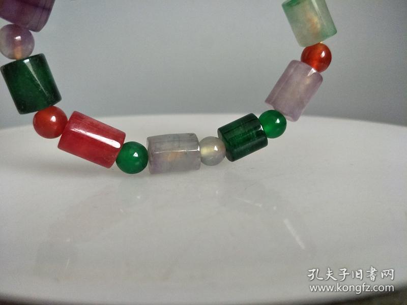 清代传世天然冰种翡翠手串