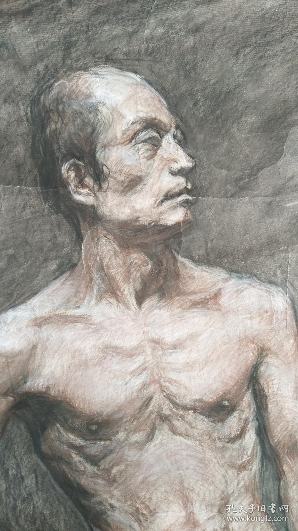 石冲巨幅色彩人物画