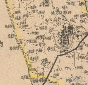 桐乡县,嘉兴市重要历史,地理,地名史料,十分珍贵.原图年代久远,用