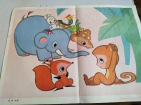 幼儿园故事教育挂图大班第二辑(雷锋的故事4张