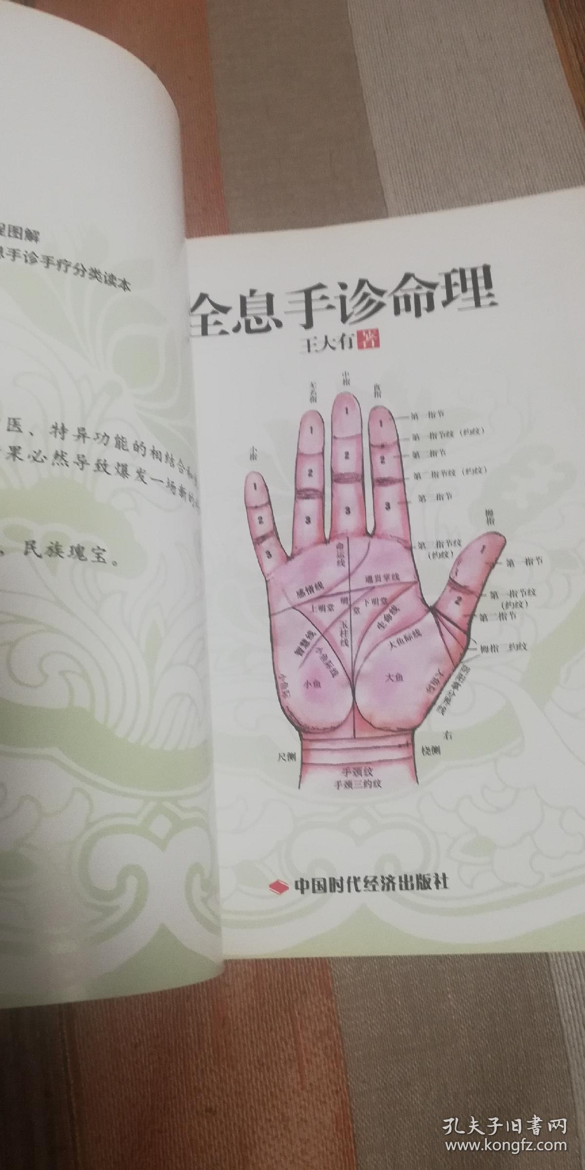 王大有手经 1 全息手诊命理 全程图解 全息手诊手疗分类读本 品佳 定9