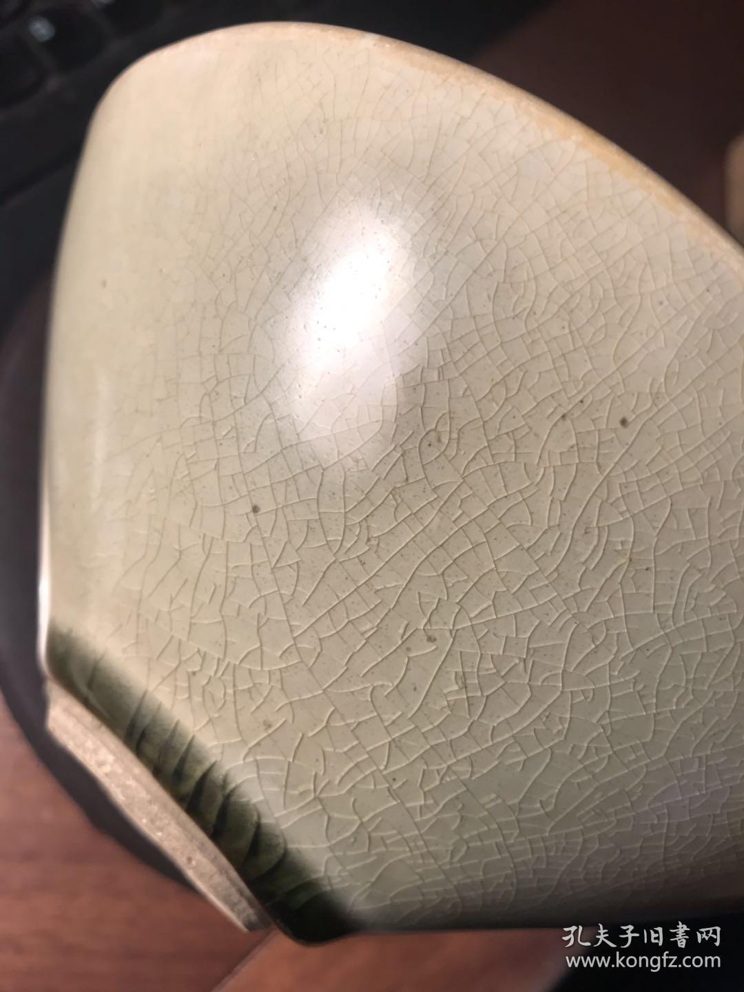 宋金茶盏-----南宋吉州窑青釉戏婴纹斗笠碗(俗称"娃娃