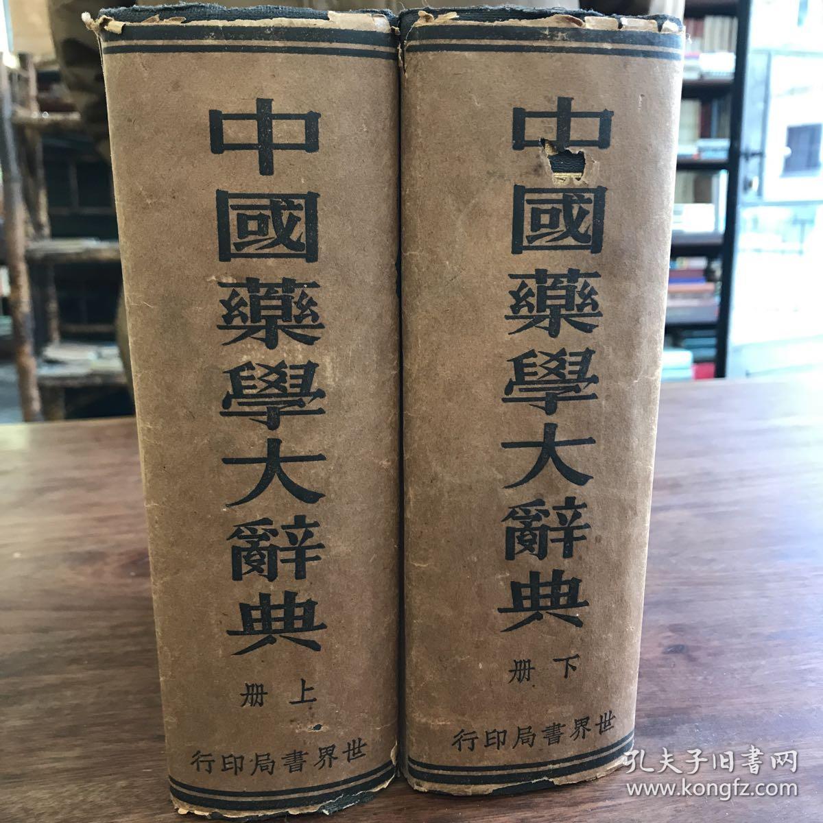 中国药学大辞典上下册精装本民国26年新1版b029