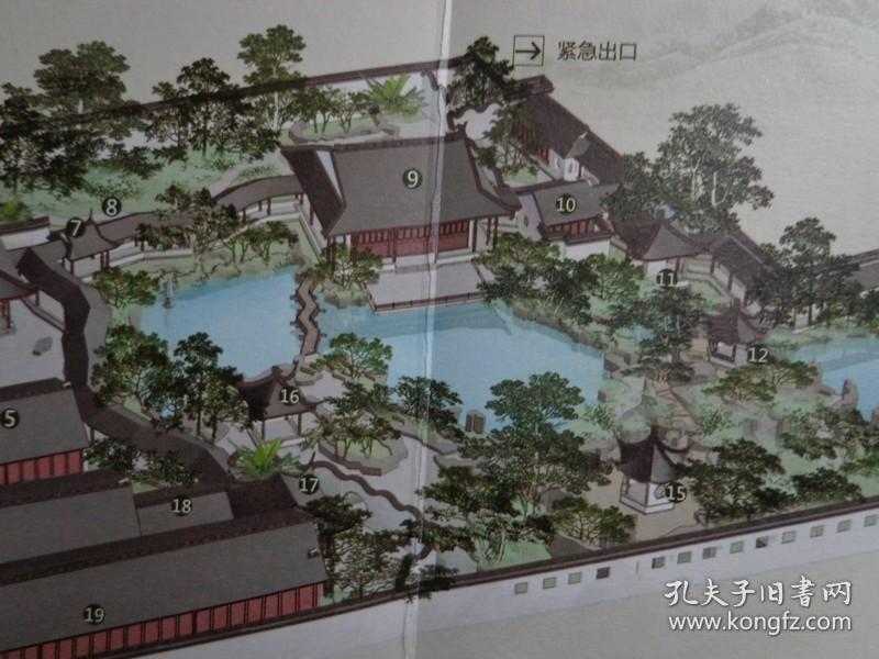 怡园交通位置图,坐落于苏州古城人民路,顾文彬于清末同治光绪年间营造