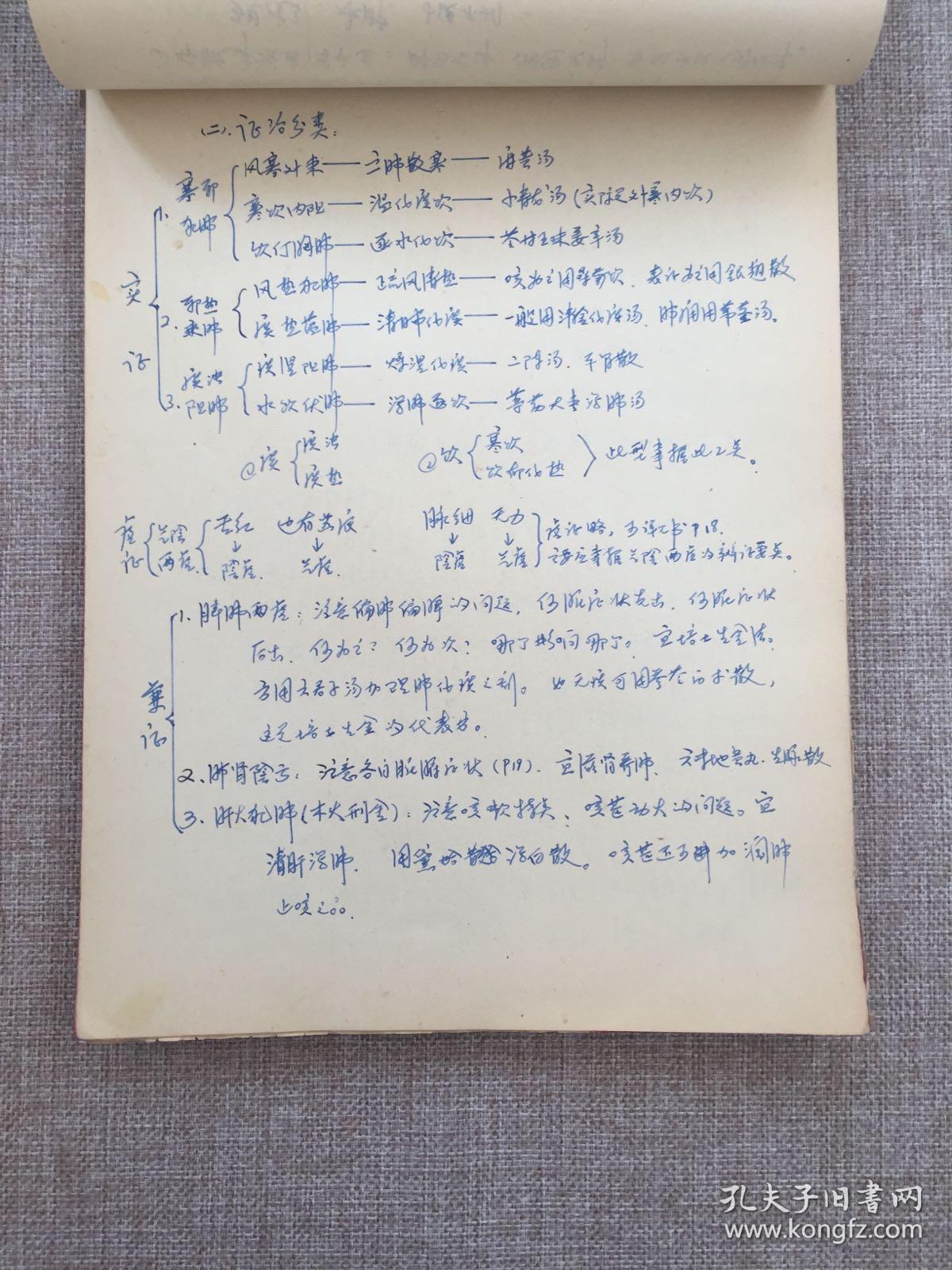 苏春晖医学笔记四本——医古文笔记,中药学笔记,妇科笔记,内科笔记,16