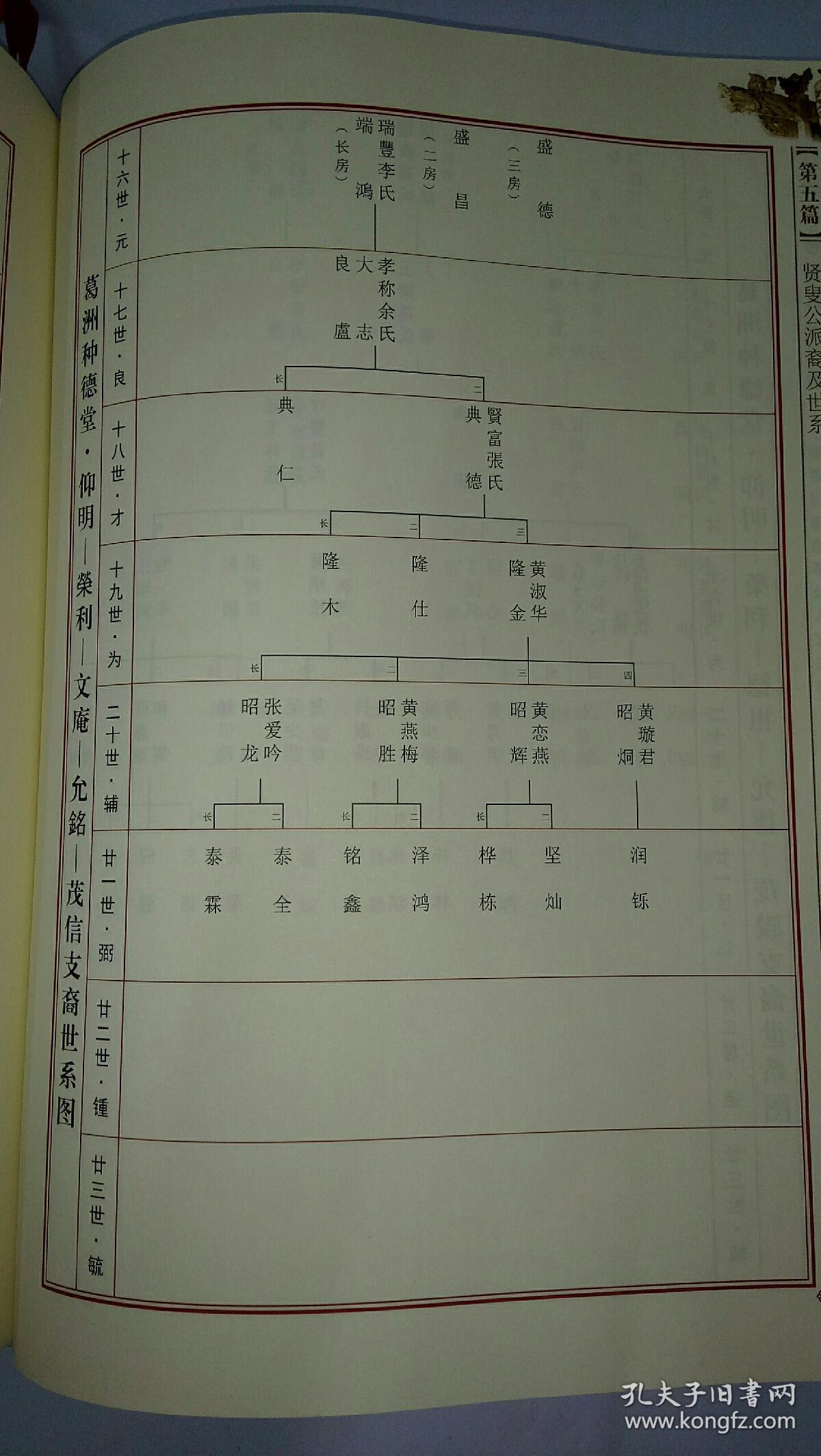《颖川葛园陈氏族谱》 精装本