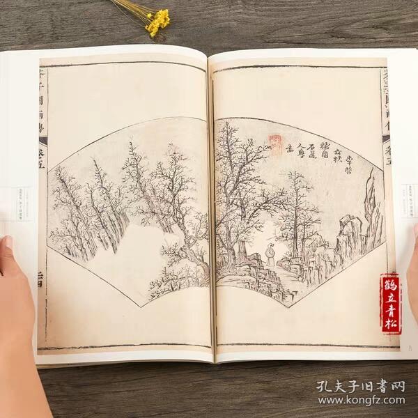 正版康熙版芥子园画谱彩色版自学芥子园山水画临摹画册国画入门技法