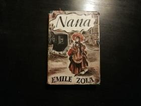 英文老书，精装有护封，左拉名著，Nana