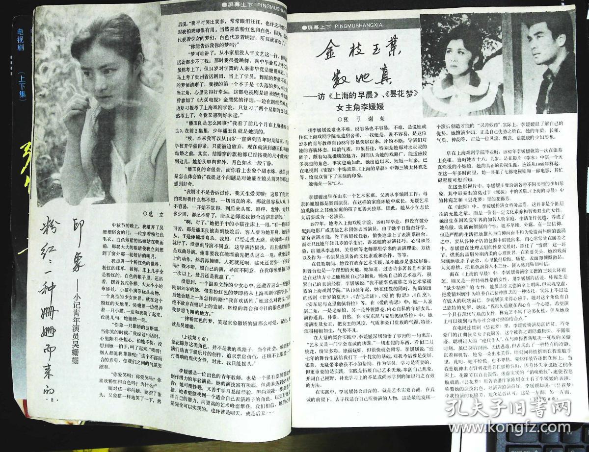 大众电视1990年1期总第108期封面史兰芽 封底曹众 内