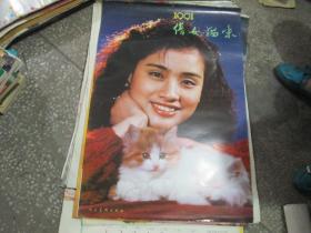 1991年美女挂历：倩女猫咪