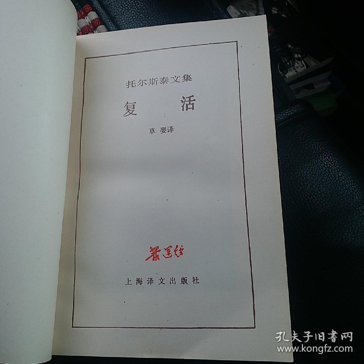 复活 上海译文出版社