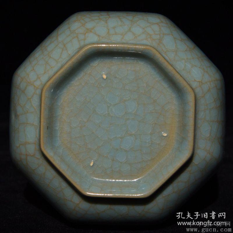 海外回流★★精品瓷器■【★★汝窑八方弦纹瓶