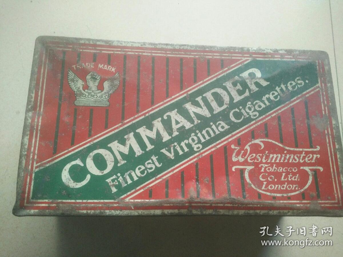 晚清美国弗吉尼亚洲最好香烟,司令指挥官,伦敦威斯敏斯特烟草有限公司
