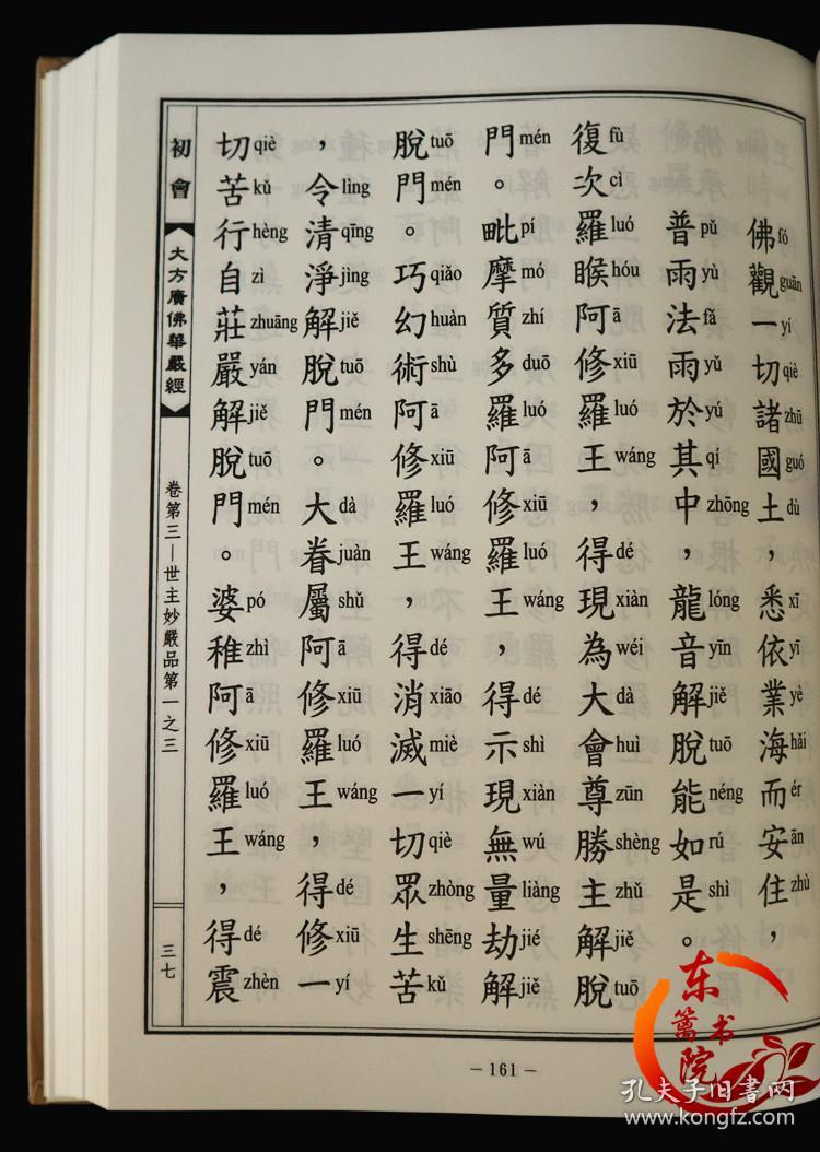 大方广佛华严经 华严经 拼音版 10册 16开精装 繁体竖排 全新正版 带