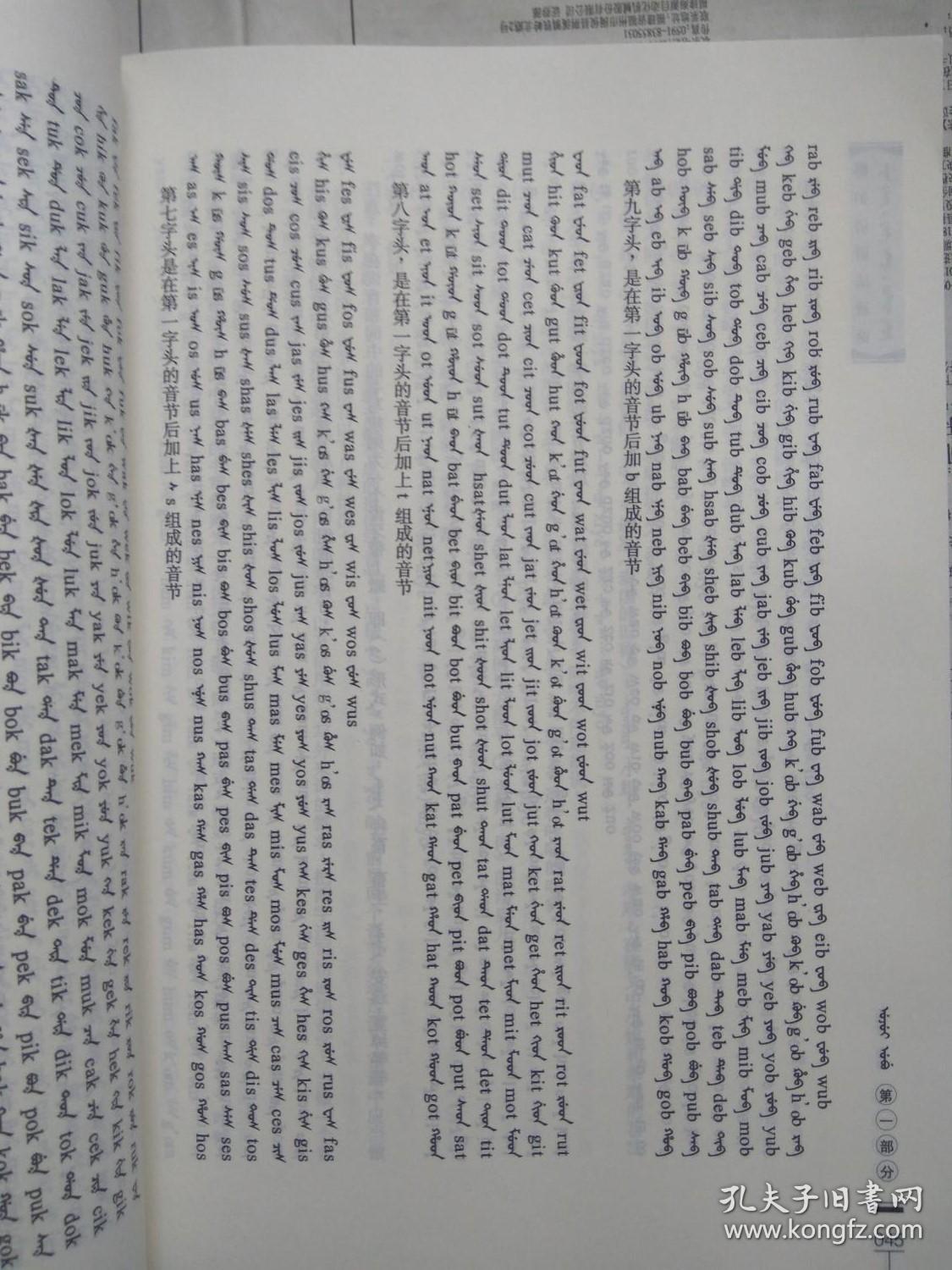 有目录图片请看图锡伯语语法通论锡伯文原版图书正版现货
