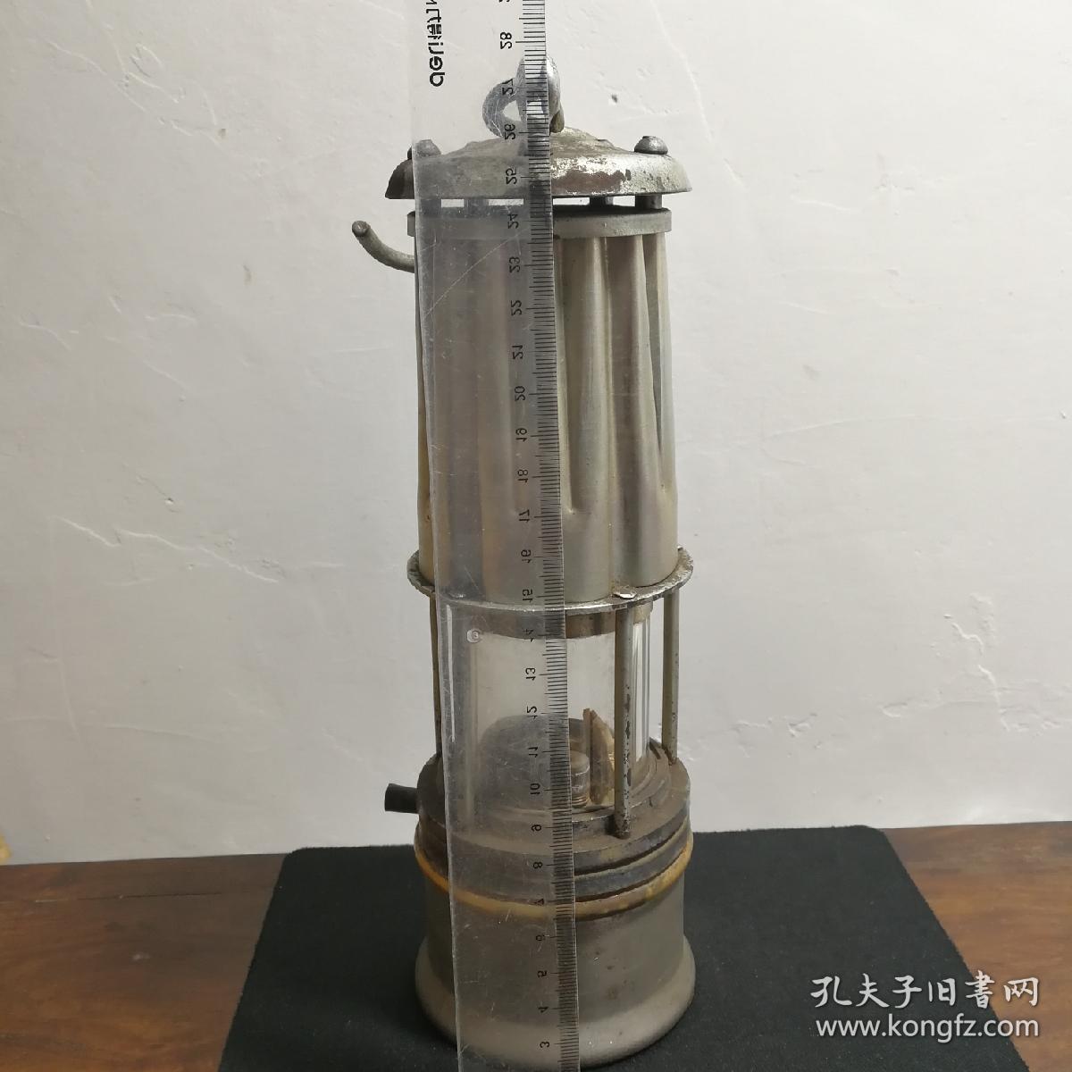包老民国时期煤矿井下工人用矿灯原装未使用但时间久了有锈迹如图全套