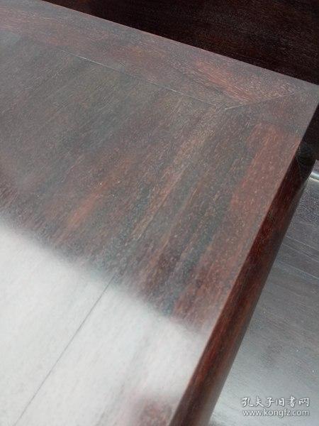 古玩木器小叶紫檀独板罗汉床牛毛纹