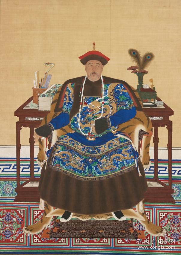 清代王爷画像 照片(大照片不是画像,是画像的照片)尺寸大!