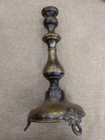 西洋 欧洲古董 铜 烛台