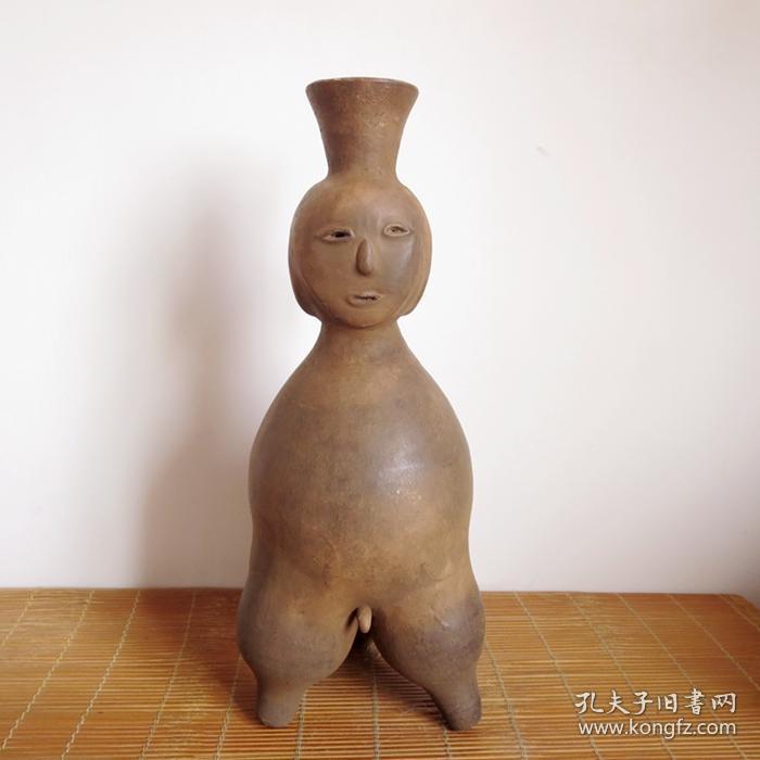 顶级极品纯天然极为罕见和难得的红山文化,红山陶器"红山三面刃陶器"