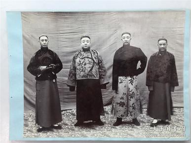 清代照片 四兄弟合影