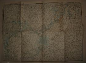 双面印 1938年 《广东香港明细地图/汉口南昌明细地图》 (附汕头附近图 广东略图 香港略图)