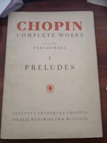 CHOPIN COMPLETE WORKS I PRELUDES  肖邦全集第1卷  前奏曲