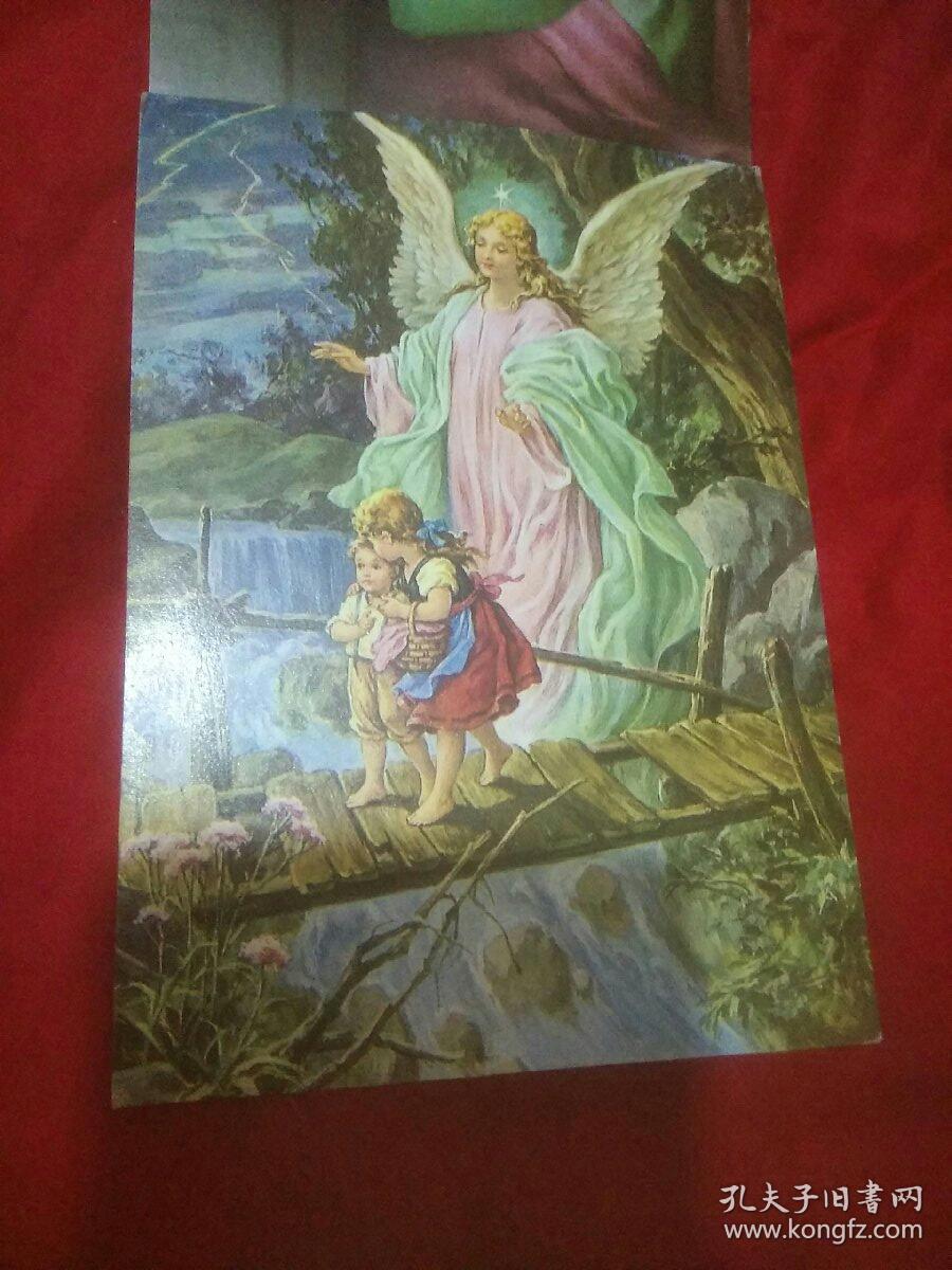 世界名画天使画片5枚