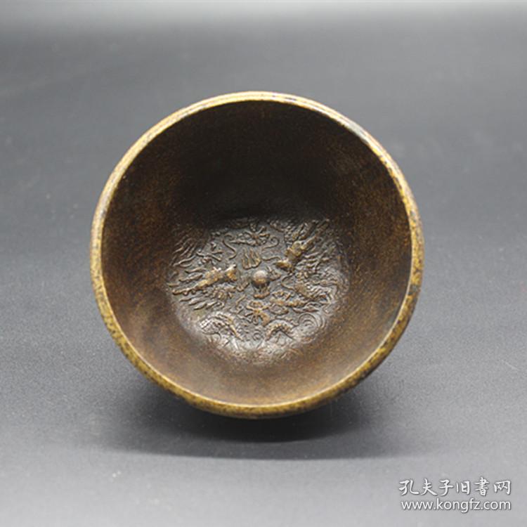 古玩杂项收藏五帝碗五帝铜碗小碗工艺品摆件影视道具