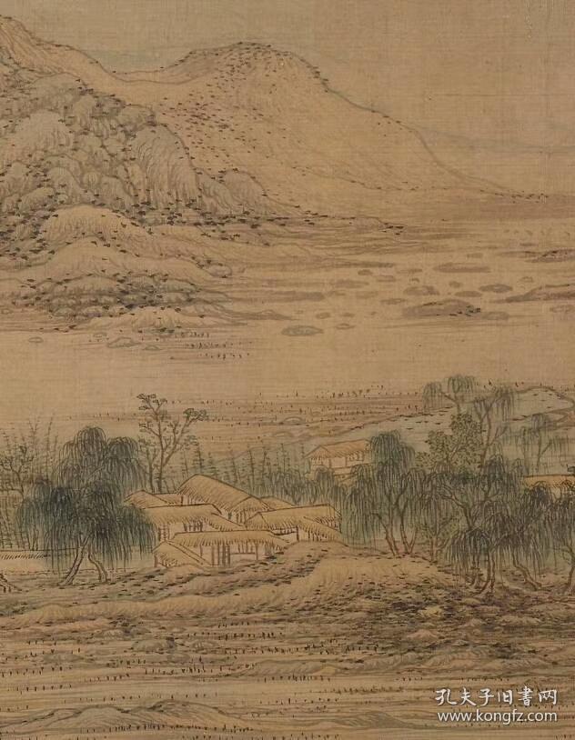 王蒙(王叔明)摹右丞辋川图卷.纸本大小29.11*1435.24厘米.