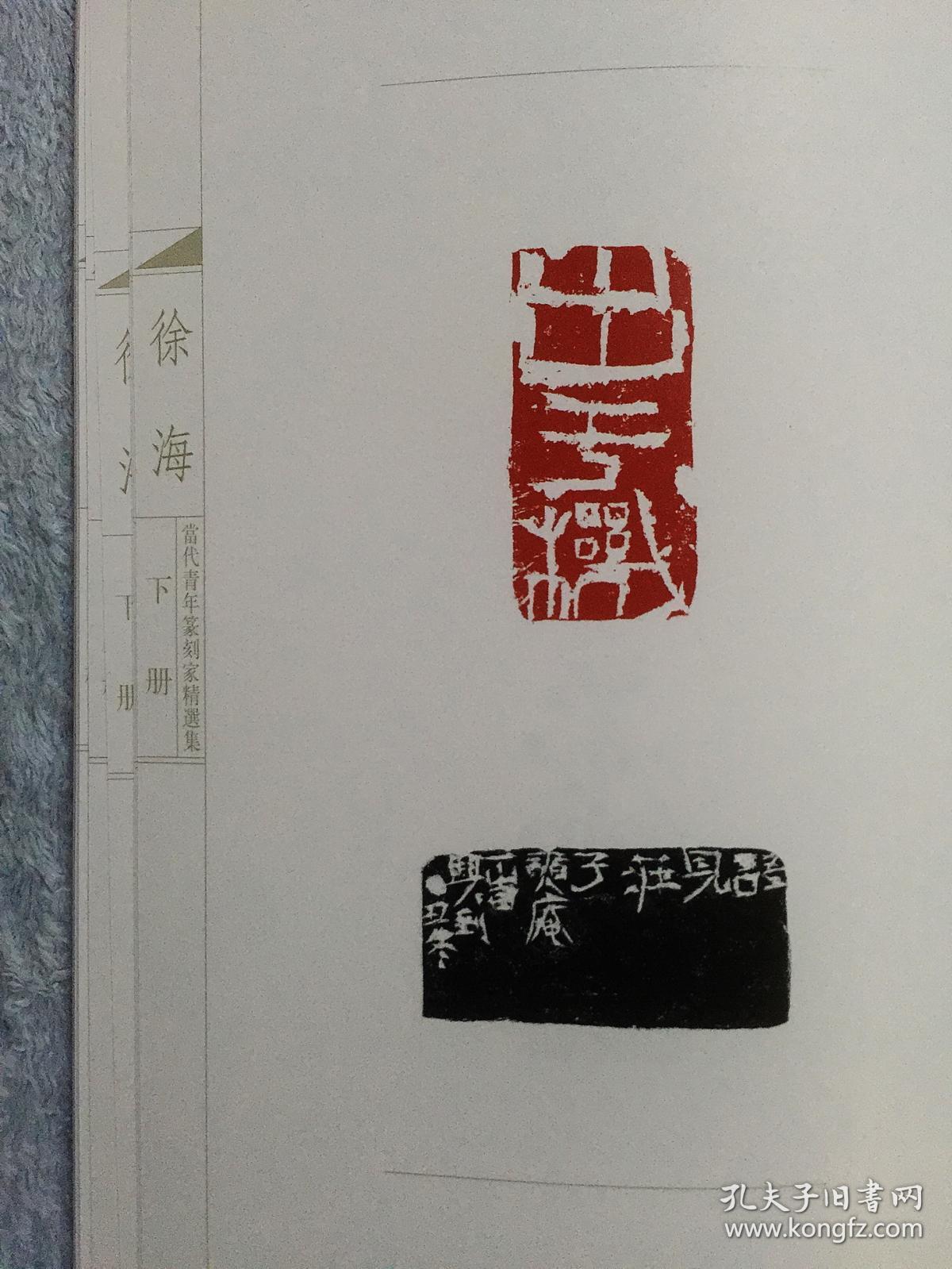当代青年篆刻家精选集徐海上下函装