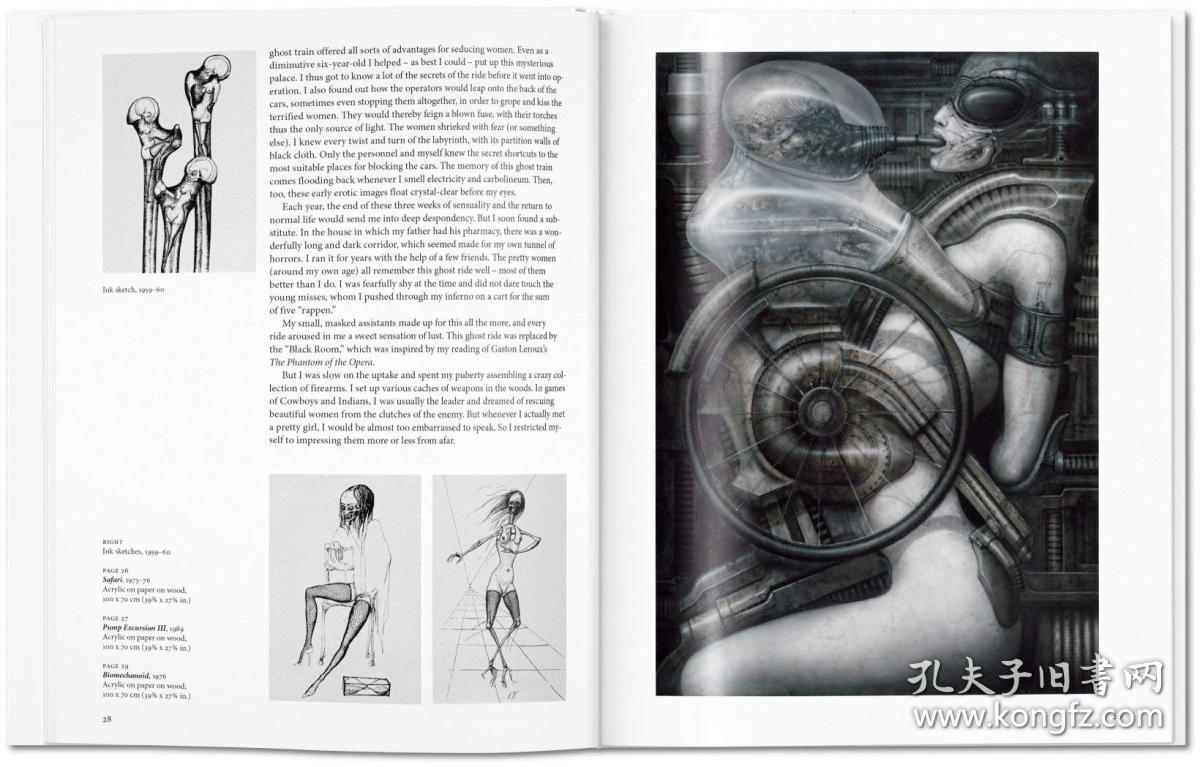 giger/汉斯·鲁道夫·吉格尔/英文原版绘画插画艺术