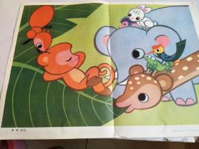 幼儿园故事教育挂图大班第二辑(雷锋的故事4张