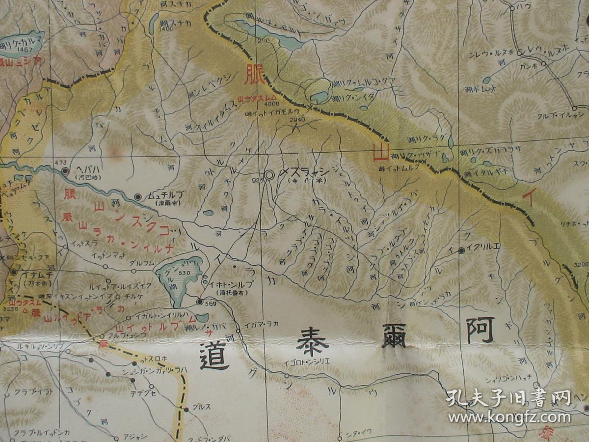 《最新 新疆地图》(迪化道,伊犁道,阿尔泰道,和阗道,喀什噶尔道