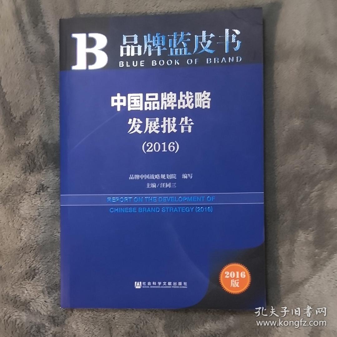 中国品牌战略发展报告(2016)