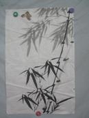 竹子小鸟图 画一张 69*45厘米