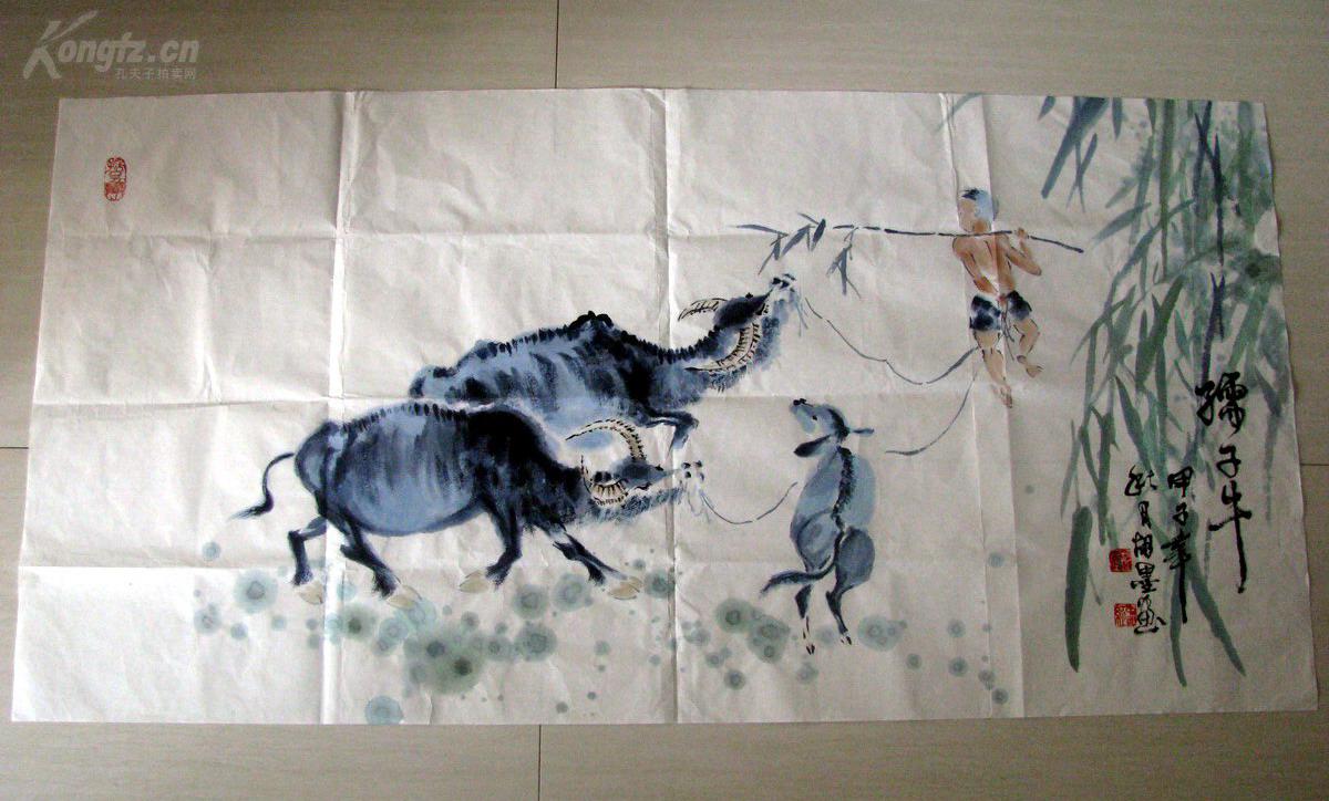 书法字画:【胡老师】,广西师范美术系毕业,任教学校,人物写意,《 俯首