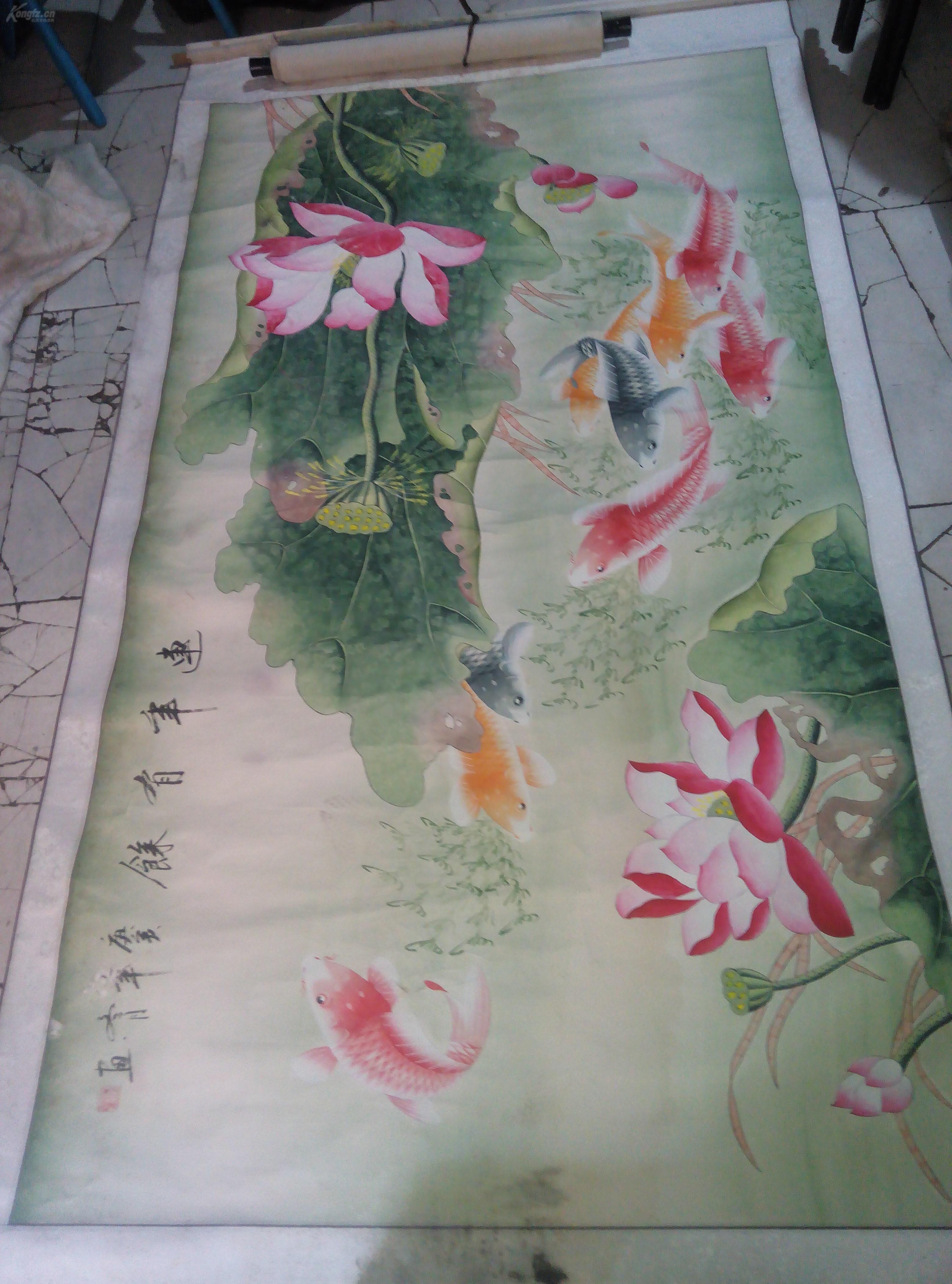 山东著名工笔画家秦霞作品作品约15平尺保真最低360