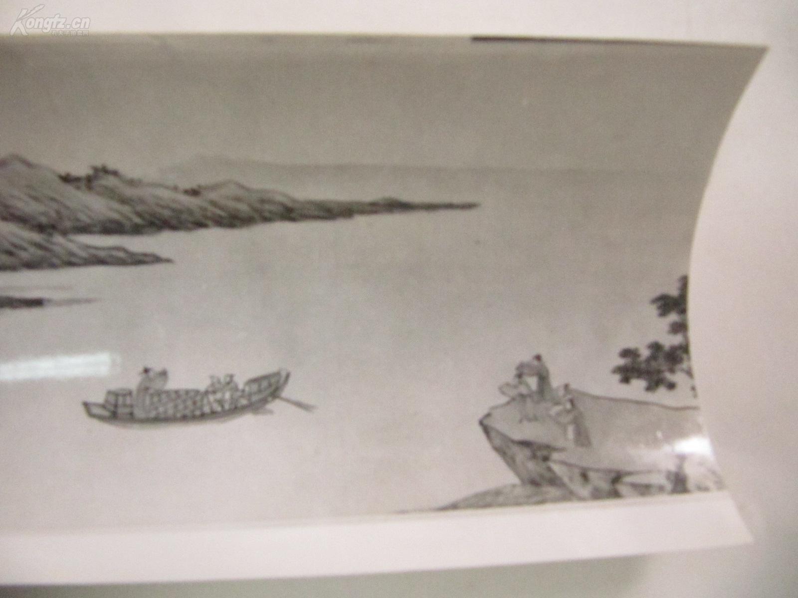 沈周京江送别图卷 国画照片1张 15/9厘米