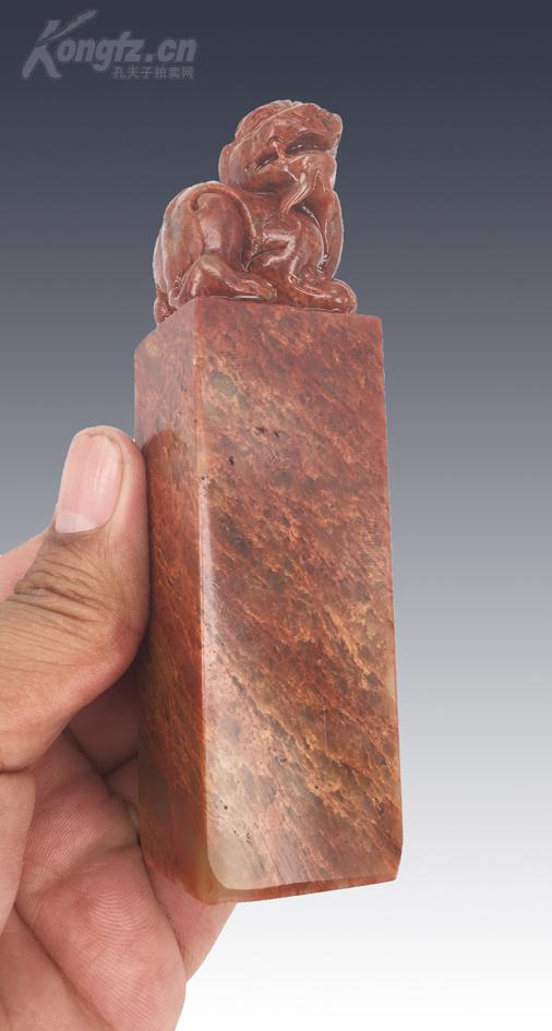 清代篆刻大师吴昌硕刻寿山石闲章作品@@@印文内容:倚树听泉@@@精品
