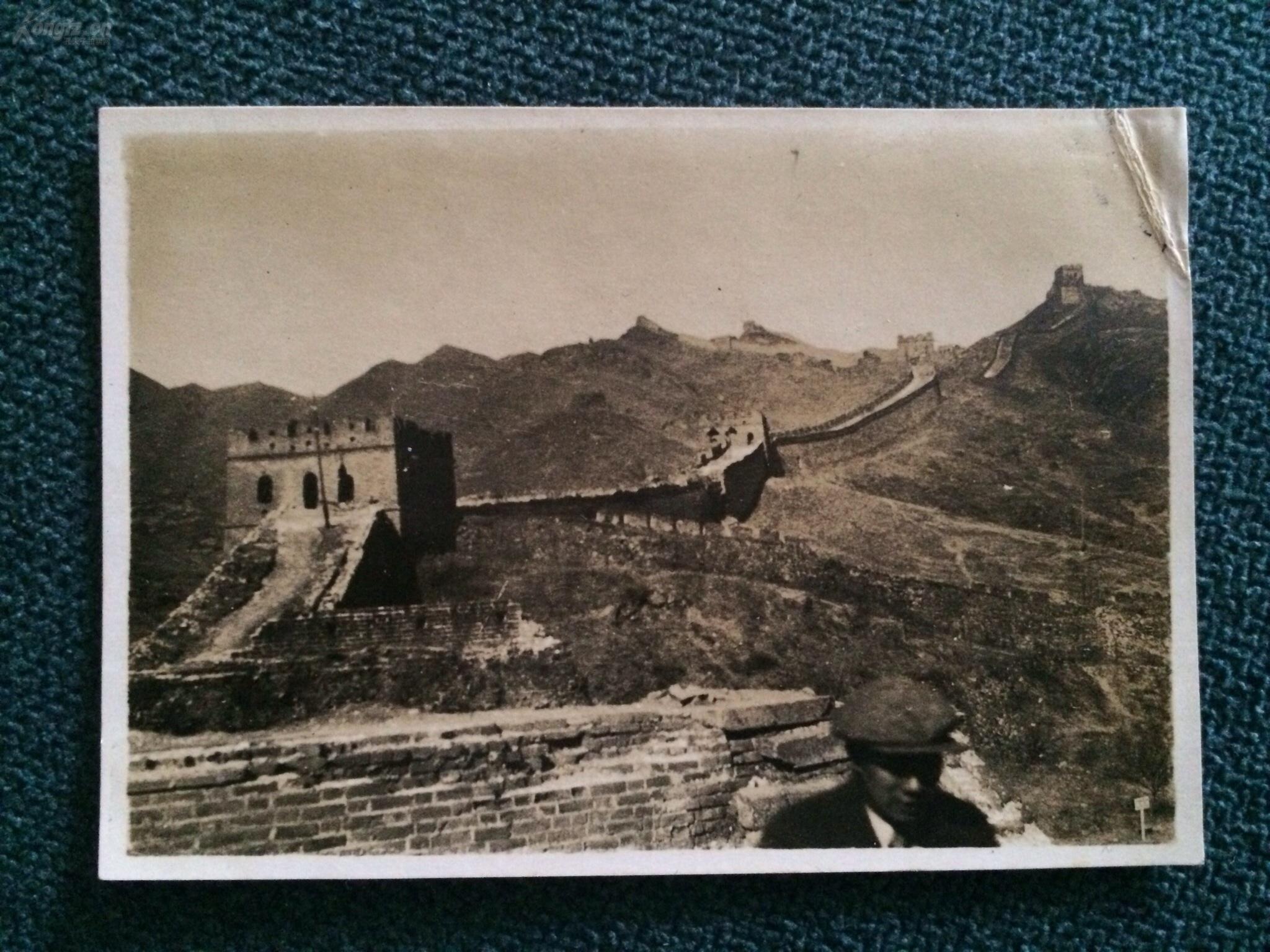 老照片 民国时期北京风景照片一组11张 长城 颐和园 九龙壁 故宫等