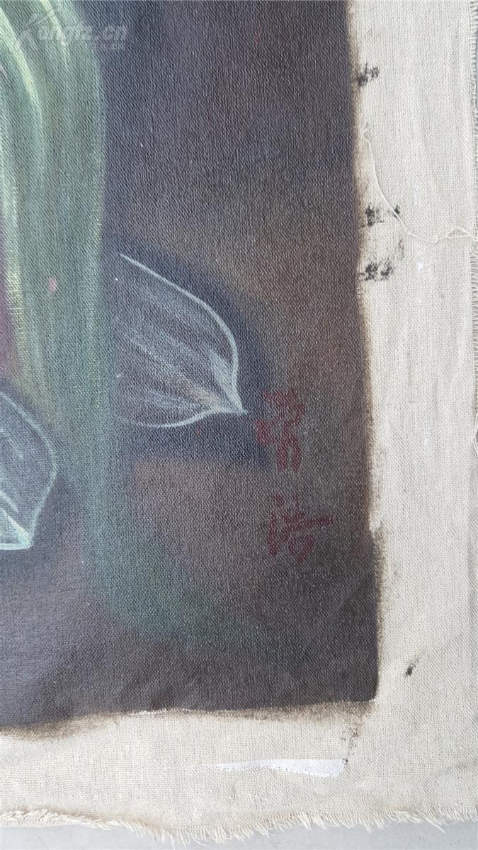 老油画 曾浩油画名作《绿度母》 纯棉帆布画布 纯手绘有款式品如图