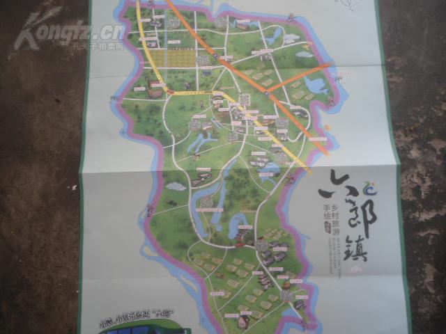 安徽省芜湖市芜湖县六郎镇乡村旅游手绘地图图片