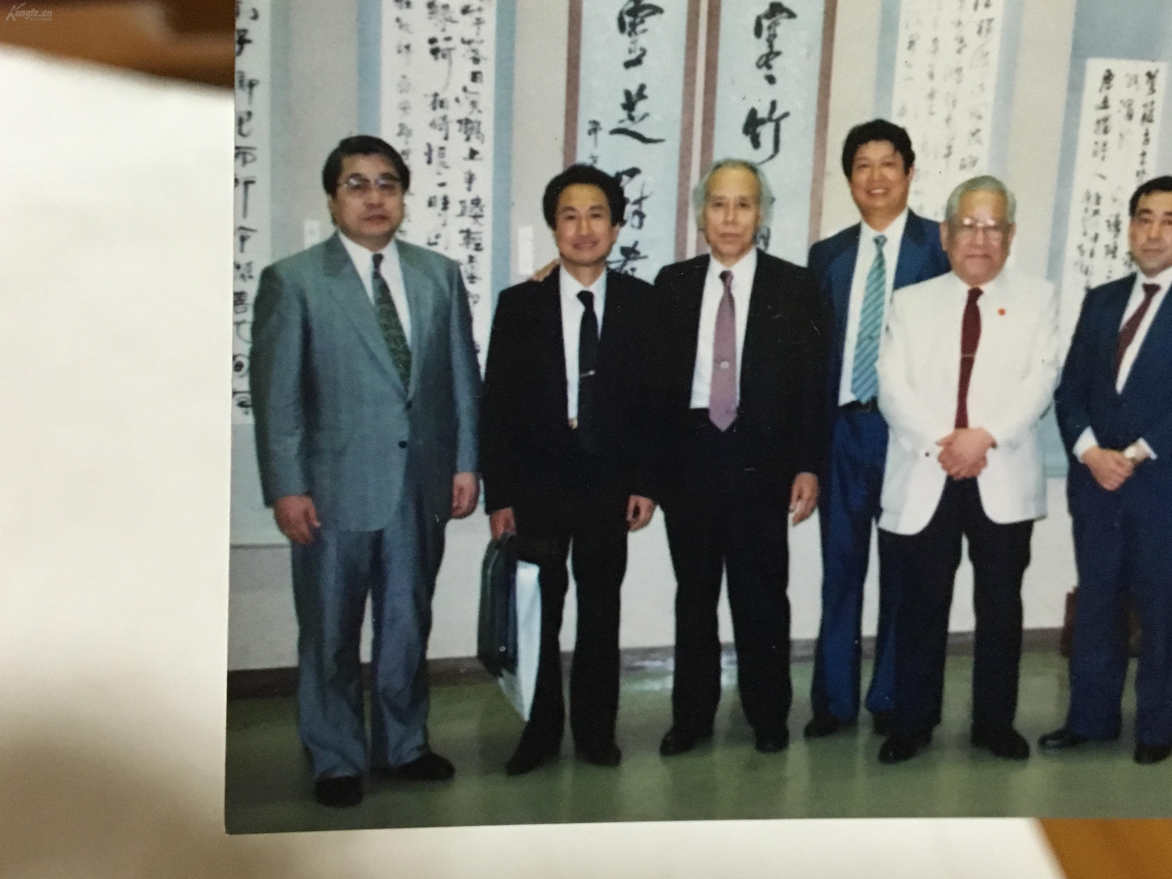 书画名家老照片中日书道展陈大羽陶铨等合影