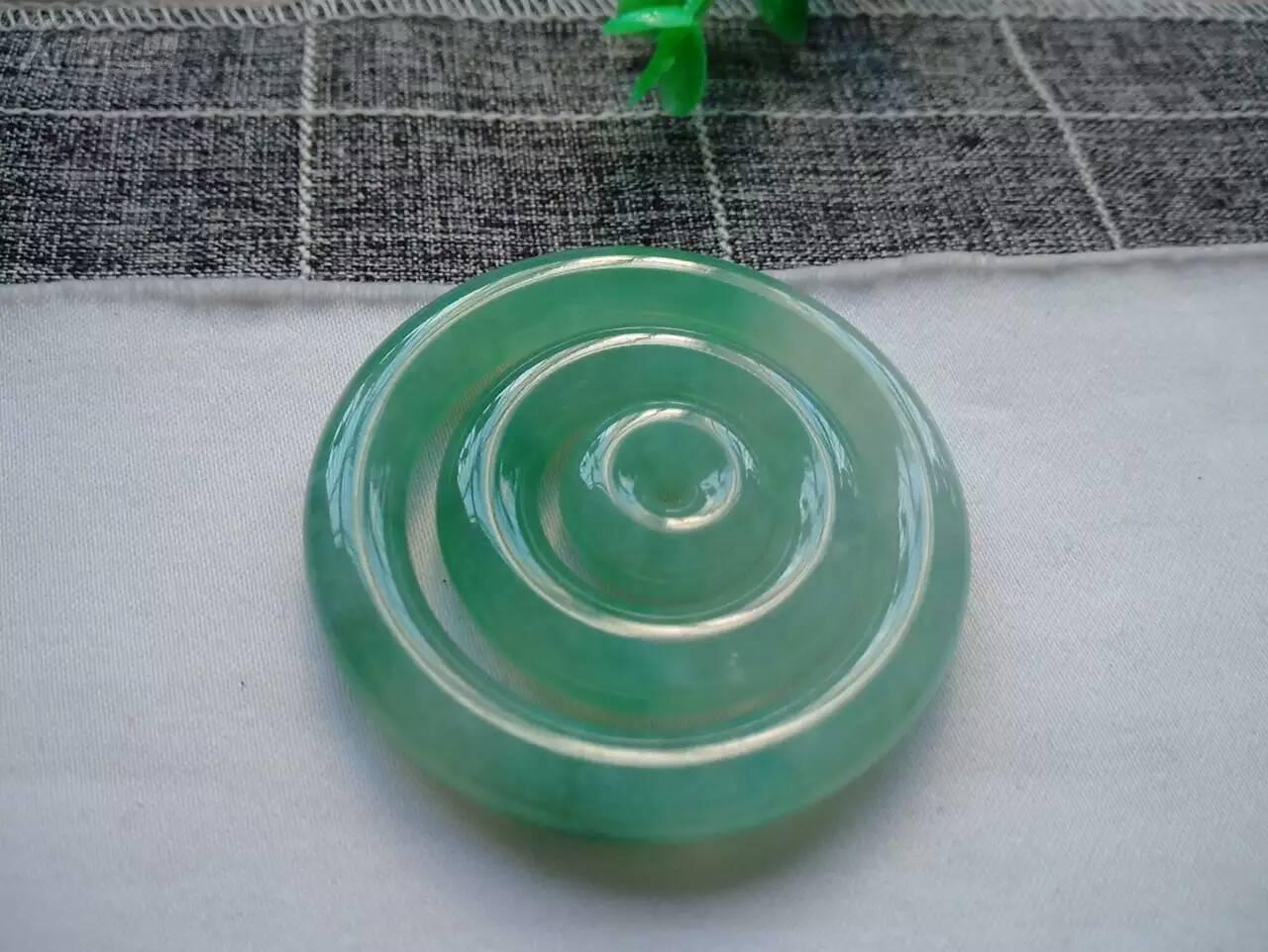 *极品*终身保真*纯天然a货翡翠冰糯种飘辣绿30.
