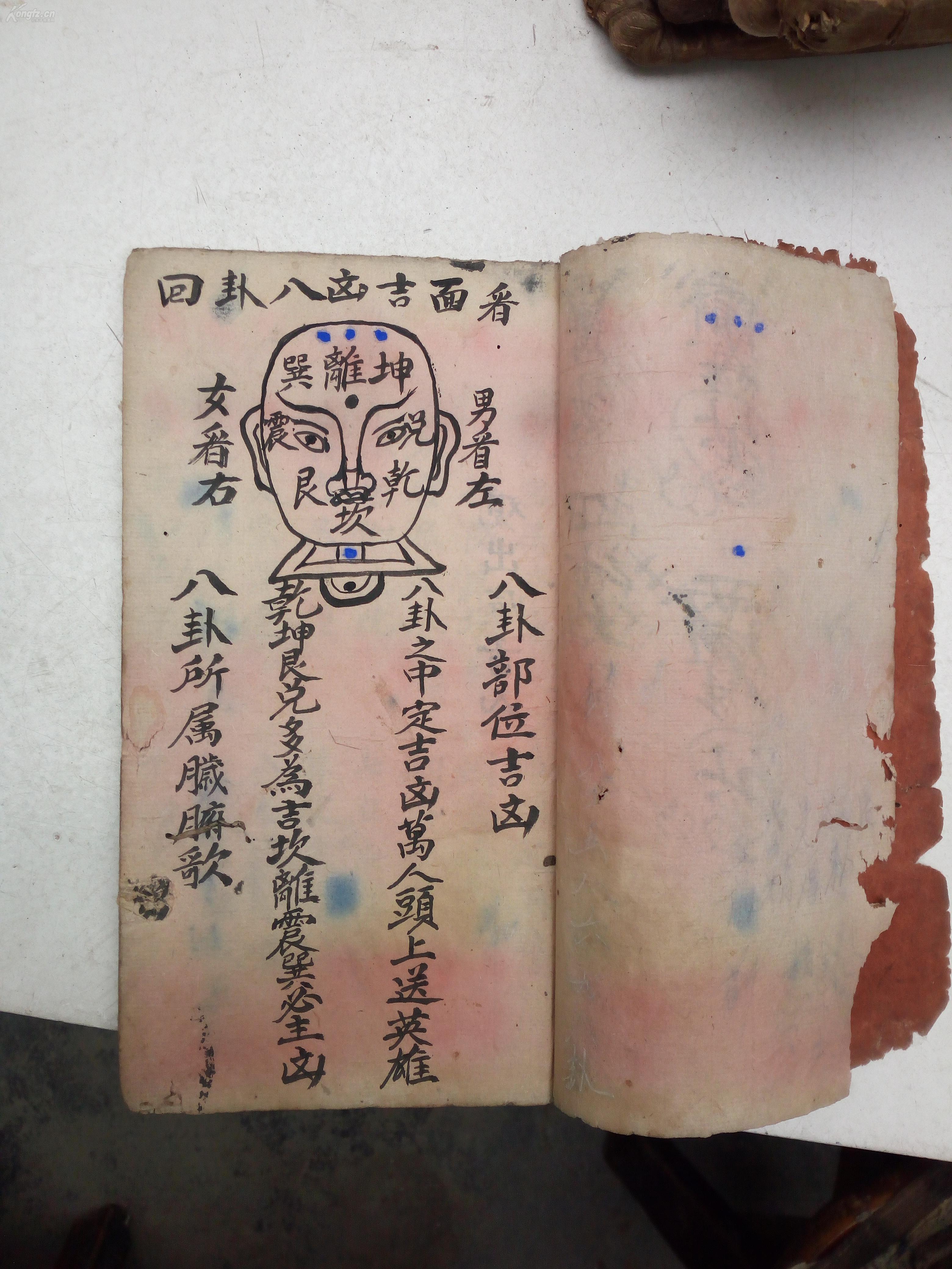 中医手抄,带符咒.