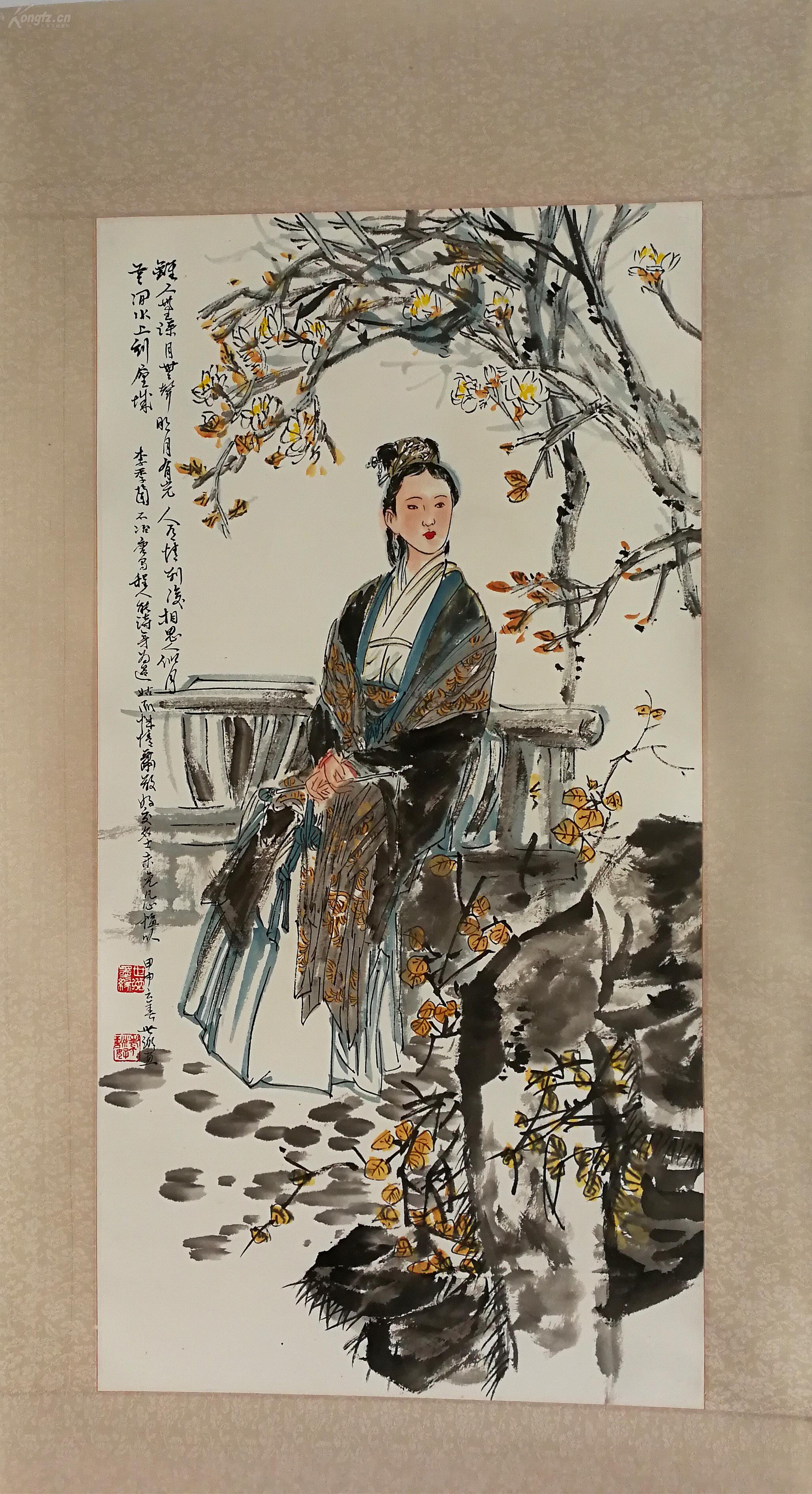 江西省美术家协会副主席,国家一级美术师【丁世弼】 李清照 人物