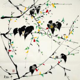 吴冠中 国画 燕子