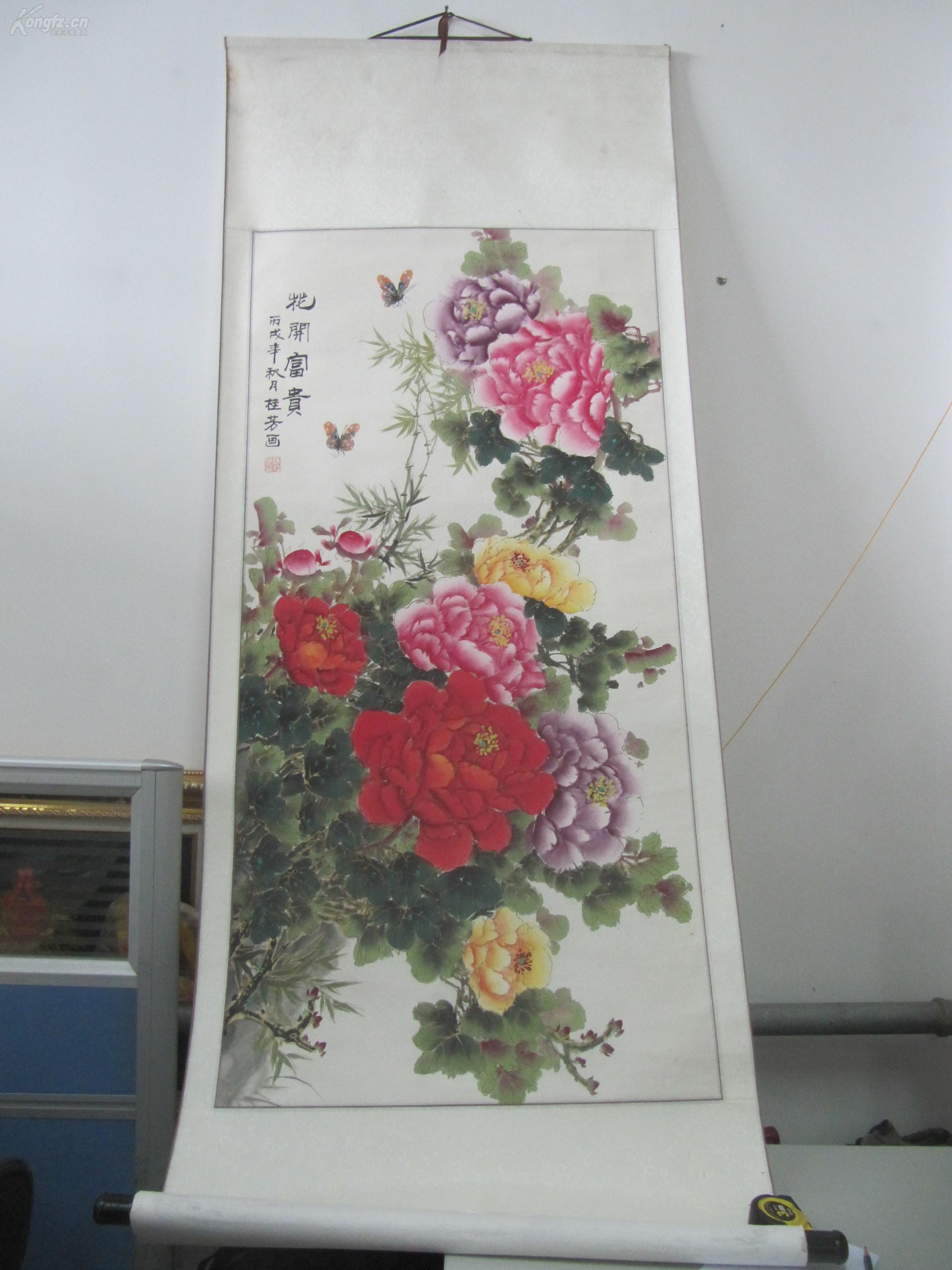 原装裱立轴中国美术家协会会员将军书画院副院长陈桂芳画画作品一幅